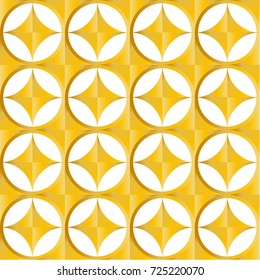  gold  rhombuses. Geometric seamless pattern, texture. Vector illustration.