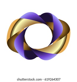 Gold and ribbon