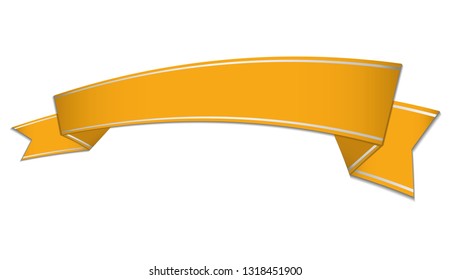 gold ribbon banner