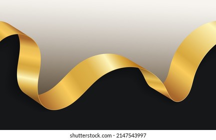 Vector de fondo de la banda de oro