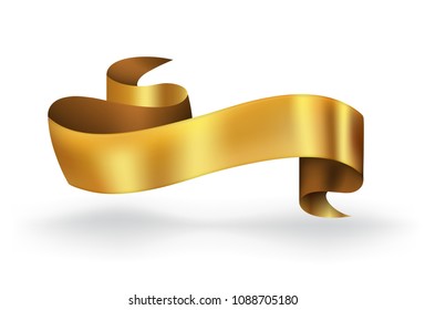 Gold Ribbon Banner High Quality Luxury Stock Vector (Royalty Free ...