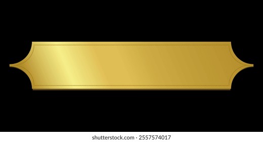 Gold Ribbon button Elegant and Luxurious tag banner blank editable