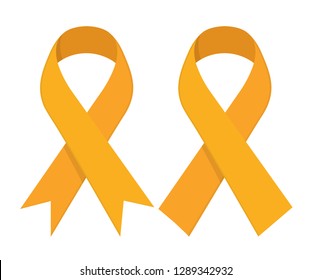 Gold ribbon - childhood cancer