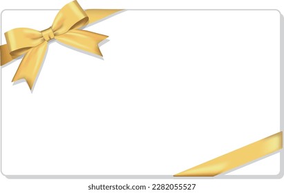 gold ribbon frame
ribbon message card