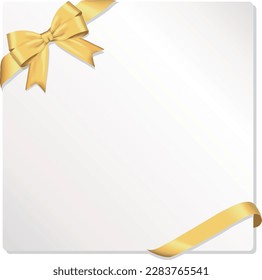 gold ribbon frame
ribbon message card