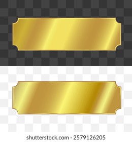 Gold ribbon or frame vector illustrator	
