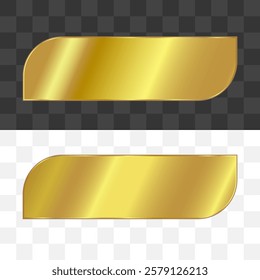 Gold ribbon or frame vector illustrator	
