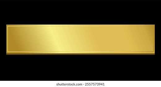 Gold Ribbon label button Elegant and Luxurious tag banner blank editable