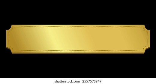 Gold Ribbon label button Elegant and Luxurious tag banner blank editable