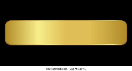 Gold Ribbon label button Elegant and Luxurious tag banner blank editable