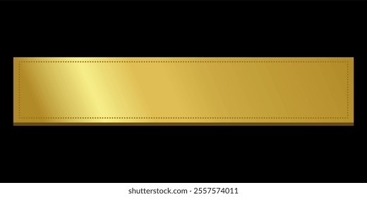 Gold Ribbon label button Elegant and Luxurious tag banner blank editable