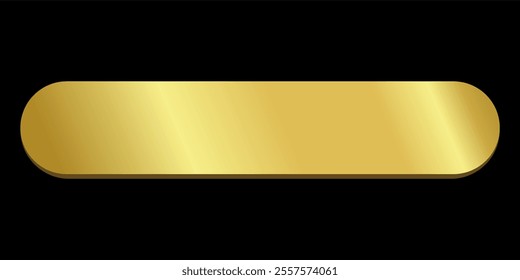 Gold Ribbon label button Elegant and Luxurious tag banner blank editable