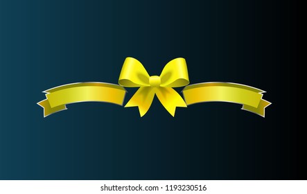 gold ribbon. logo icon has mean integrity creative, active, honor and playful. 