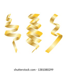Gold Ribbon Pack Vector Illustration