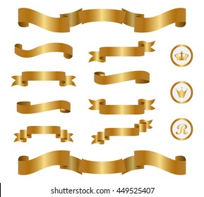 Gold ribbon set
