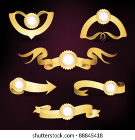 gold ribbon set