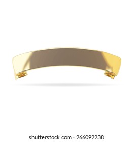 gold ribbon vector