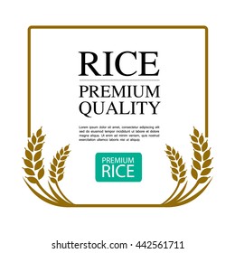 Gold Rice great quality illustration concept