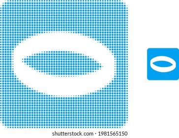 Gold ring halftone dotted icon illustration. Halftone array contains round elements. Vector illustration of gold ring icon on a white background. Flat abstraction for gold ring object.