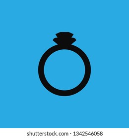 gold ring icon vector
