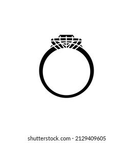 gold ring icon in vector. Logotype