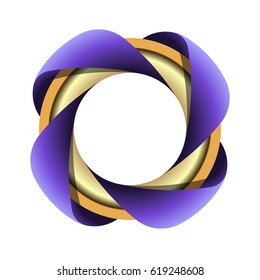 Gold ring and ribbon