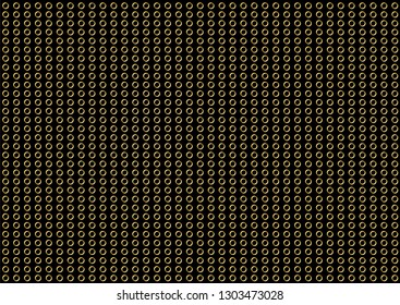 gold rings on black surface, geometric abstraction