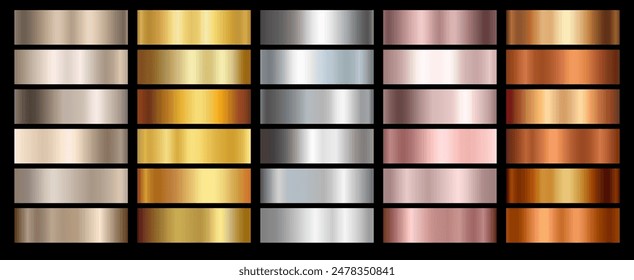  Vector golden gradation