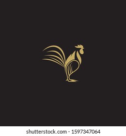 Gold roster logo vector design template