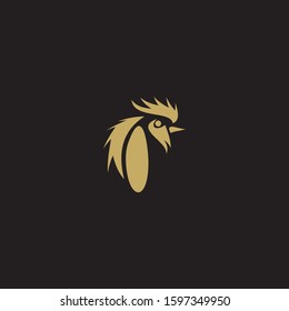 Gold roster logo vector design template