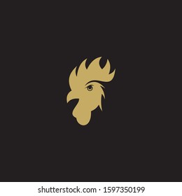 Gold roster logo vector design template