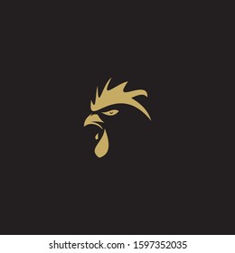 Gold roster logo vector design