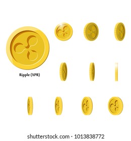 Gold Rotate ripple Frames