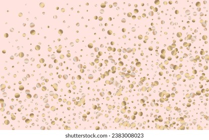 Goldener, abstrakter rosafarbener Hintergrund. Effekt-Shine-Karte. Gelber Staubstaub festliche Textur. Dot Holiday Design.