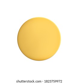 Juego de simulación de emoticones redondos de oro. Etiqueta adhesiva de lámina dorada o pegatina de plástico sobre fondo blanco. Etiqueta de plantilla en blanco. 3.ᵉʳ vector realista