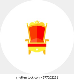 Gold Royal Chair Icon