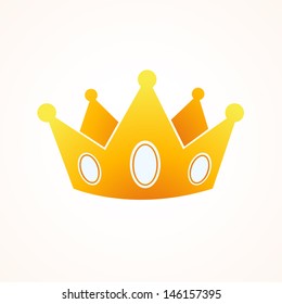 gold royal crown. Vector