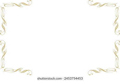 gold royal decoration frame material