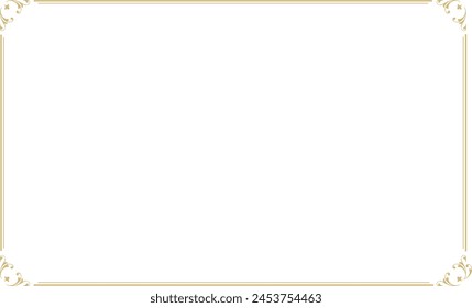 gold royal decoration frame material