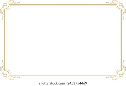 gold royal decoration frame material