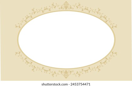 gold royal decoration frame material