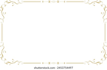 gold royal decoration frame material