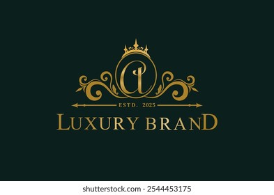 Gold royal luxury design logo inspiration	