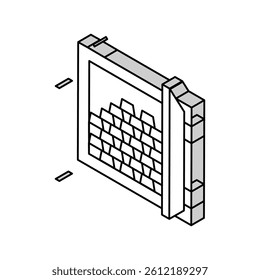 gold in safe for winner in video game isometric icon vector. gold in safe for winner in video game sign. isolated symbol illustration