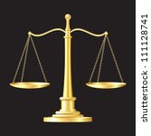 gold scales on black background. vector illustration