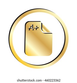 Gold School Grade Report Icon