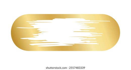 Gold scratch card surface with scraped texture. Shiny metallic scratchcard, lotto winner, money prize or sale coupon template isolated on white background. Vector illustration.