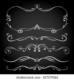 gold scrolling divide ornamental set of nails drawn retro aged vector border and straight dividers gold scrolling divide ornamental straight nails hand antique boundary rich drawn style darkness ornat
