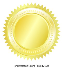 Gold Seal Stock Vector (Royalty Free) 86847190 | Shutterstock