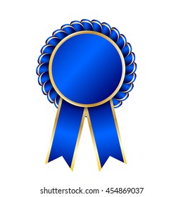 gold seal of quality template ,label , award with ribbons. Vector illustration.